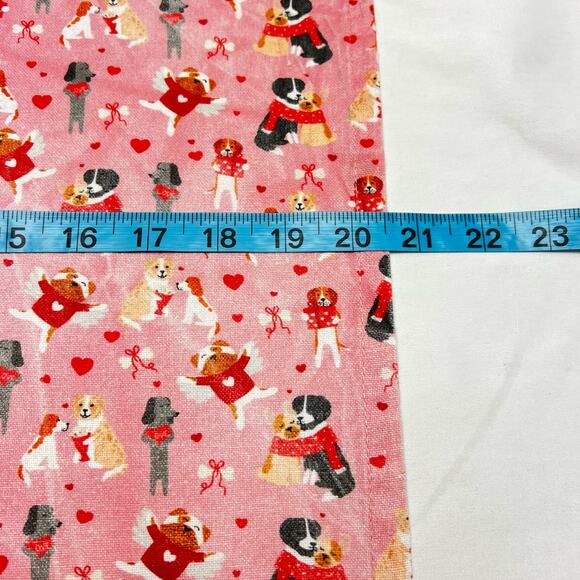Puppington Kitchen Towels 100% Cotton Puppy Love Feline Valentines Set of 2 - Picture 6 of 7